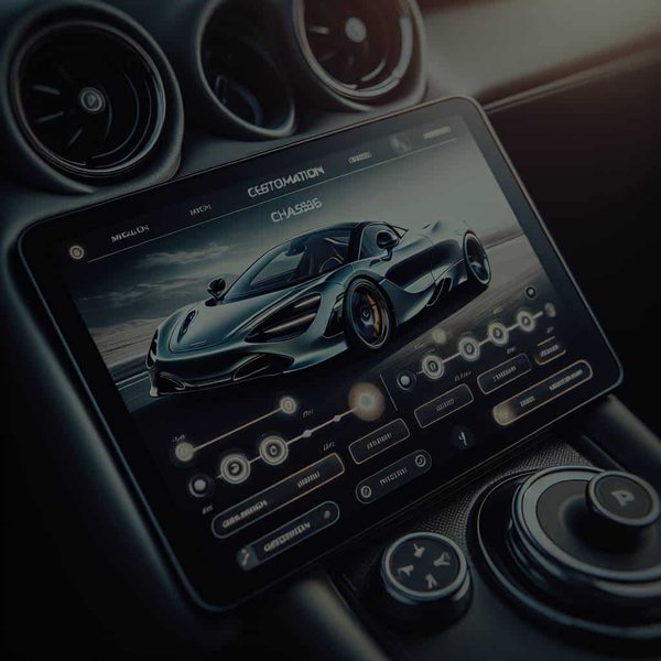 Peut-on personnaliser les réglages du châssis d'une McLaren 720S via l'écran tactile?